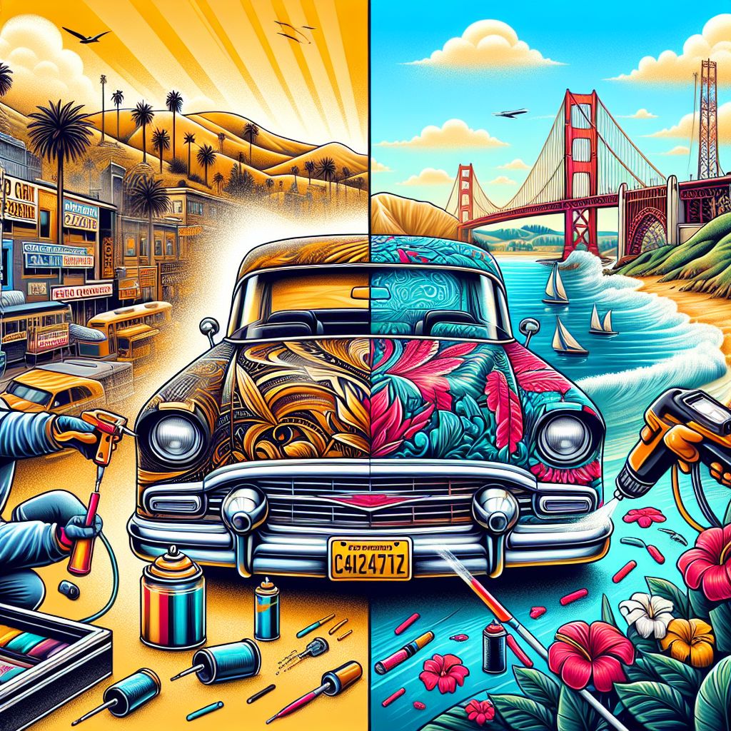 California Car Customization Cost Spray Paint & Vinyl Wraps Comparison