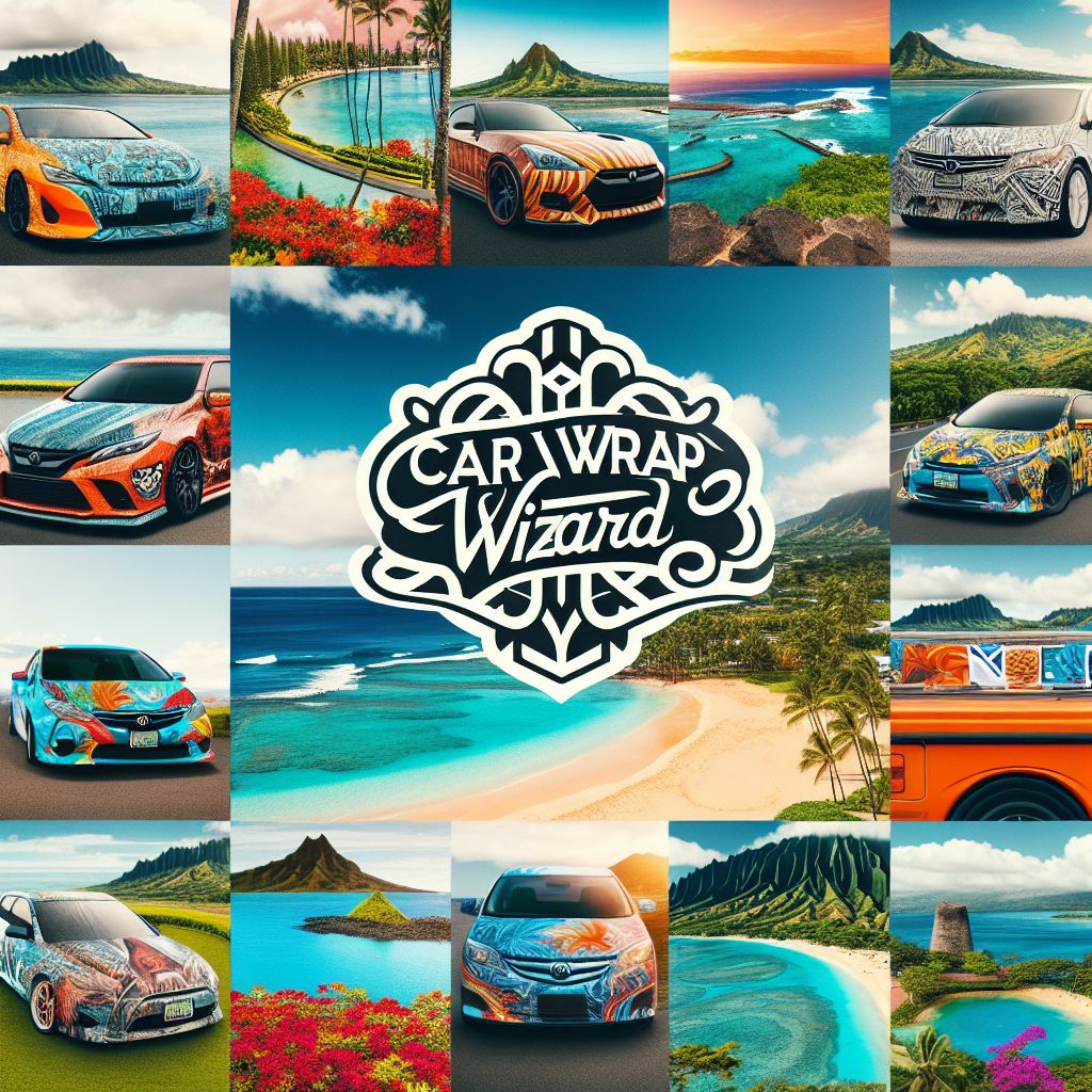 Hawaii License Plate Vinyl Wrap Guide Vehicle Registration, Front